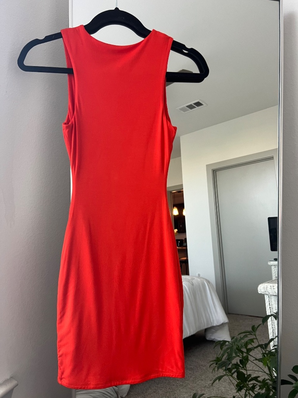 Naked Wardrobe Sleeveless Bodycon Dress in Poppy: XS - Picture 2 of 5
